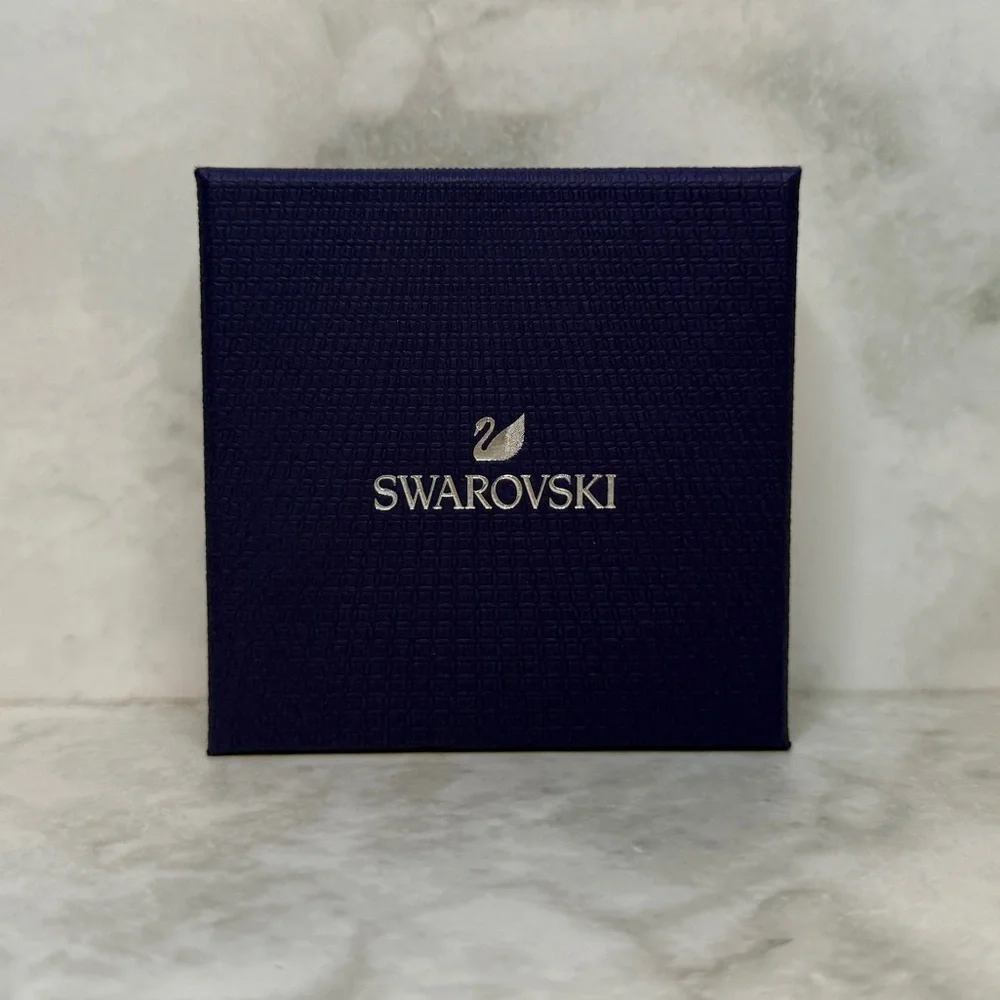 Authentic Swarovski Jewelry Box Set – Blue Box with Tags (Empty}